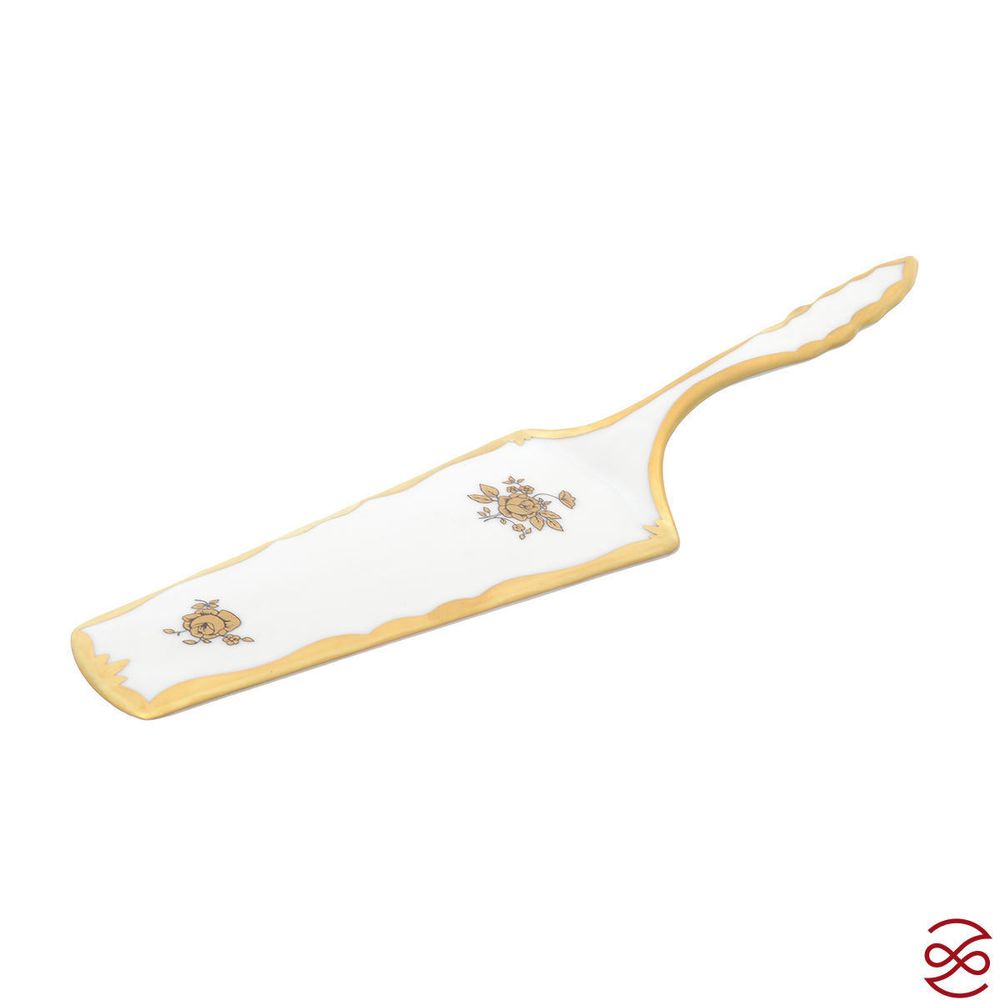 Лопатка для торта Queen's Crown Золотая роза