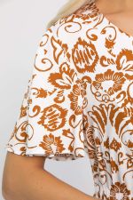 Платье Иоланда (бело-коричневое) П13678-5М LT Collection