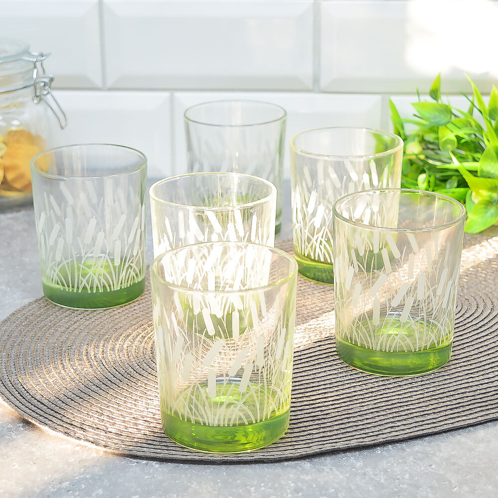 Набор стаканов 6шт 250мл "Камыш"