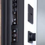 Стальная дверь "Plata" с зеркалом (биометрический замок Y23)