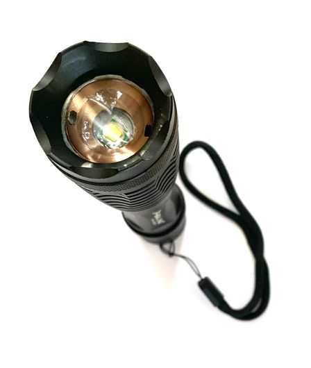 Тактический фонарь с зумом X-Bailog Police 1837 с зарядкой, креплением и выносной кнопкой