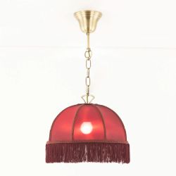 Citilux Базель CL407113 Подвесной светильник с красным абажуром