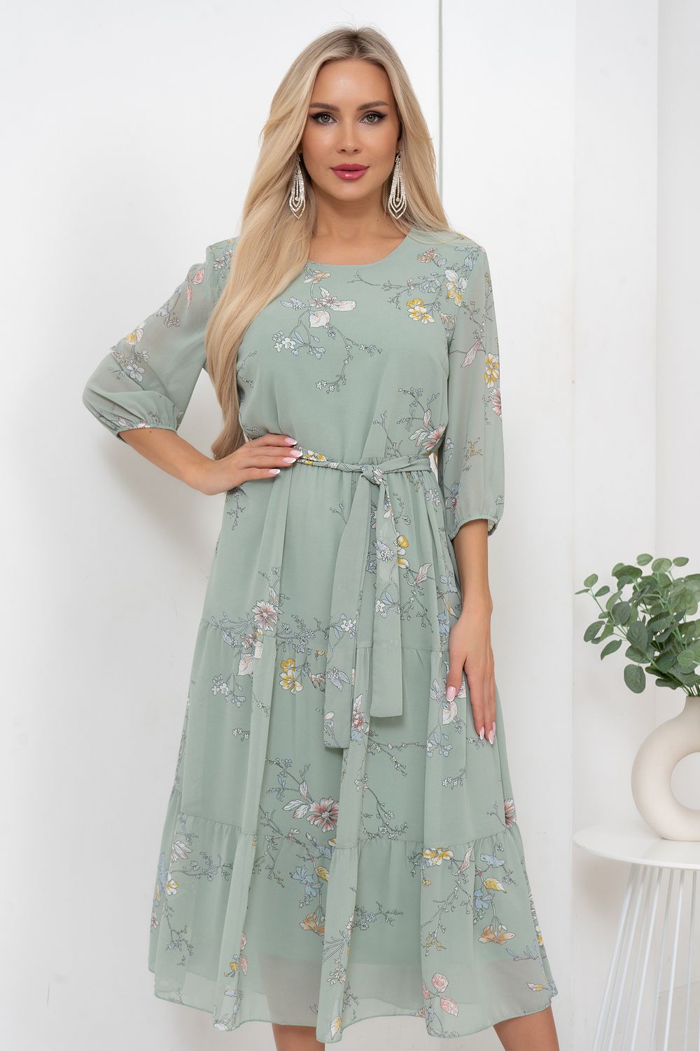 Платье Хелен (мята) Р11-1075/8 Nikol