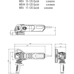 Metabo WE 17-125 Quick сетевая ушм (болгарка) 600515000