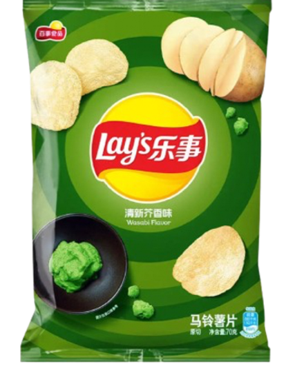 Картофельные чипсы Lay's со вкусом васаби