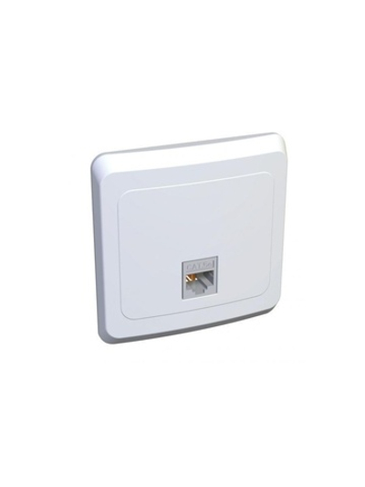 Розетка компьютерная 1-м СП Этюд RJ45 кат.5E бел. SE KOMC-001B