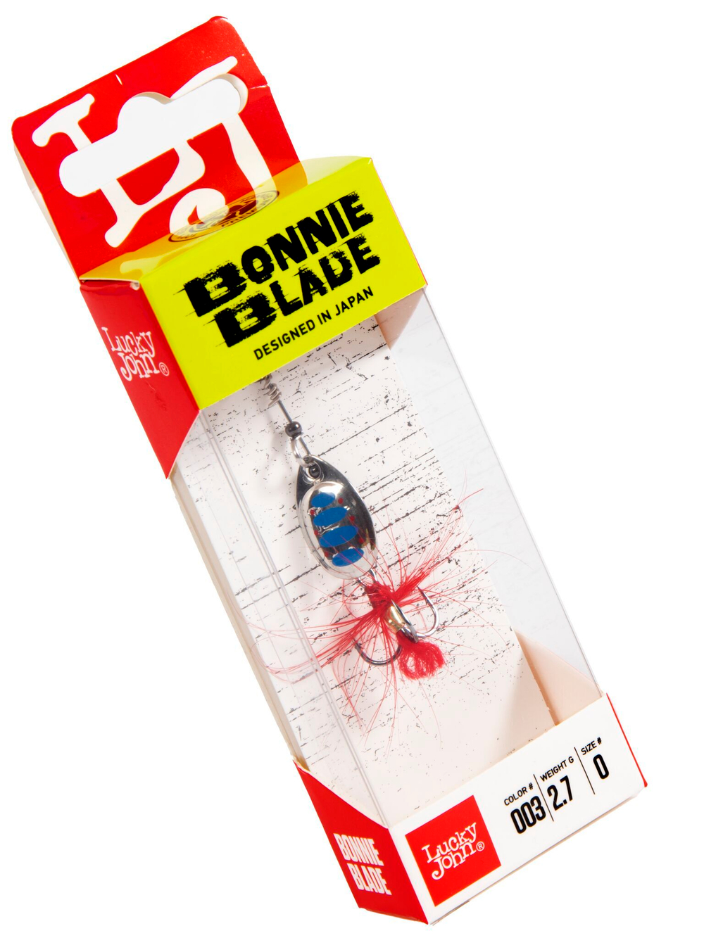 Блесна вращающаяся Lucky John BONNIE BLADE 0 02.7г 003 в блистере