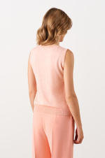 23019 Топ женский (розовый меланж)