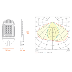Уличный светильник WOLTA STL_150W01 150Вт 4000К IP65