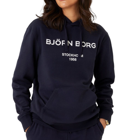Женская теннисная куртка Bjorn Borg Boyfriend Hoodie - night sky