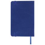 Блокнот в клетку с резинкой МАЛЫЙ ФОРМАТ А6 (100x150 мм), 80 л., под кожу синий BRAUBERG "Metropolis Special", 111580