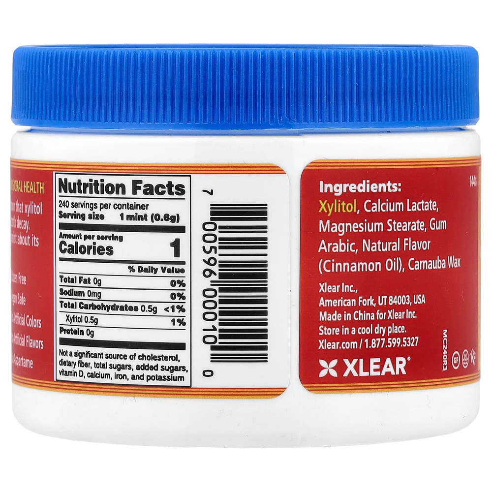 Xlear, Spry®, леденцы с корицей, 240 шт.