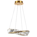 699043 Люстра VIDARE 20W LED 1700LM ЗОЛОТО 3000K IP20