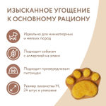 Лакомство для собак и щенков с 4 месяцев на каждый день "Фросты" с лососем Мнямс. Размер М (24шт), 6 шт в упаковке