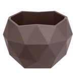 Кашпо для цветов пластиковое 0,45л d-12,3см «Топаз» Мокко