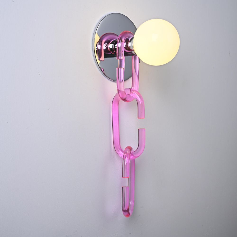 Настенный Светильник Chain Wall Розовый By Imperiumloft