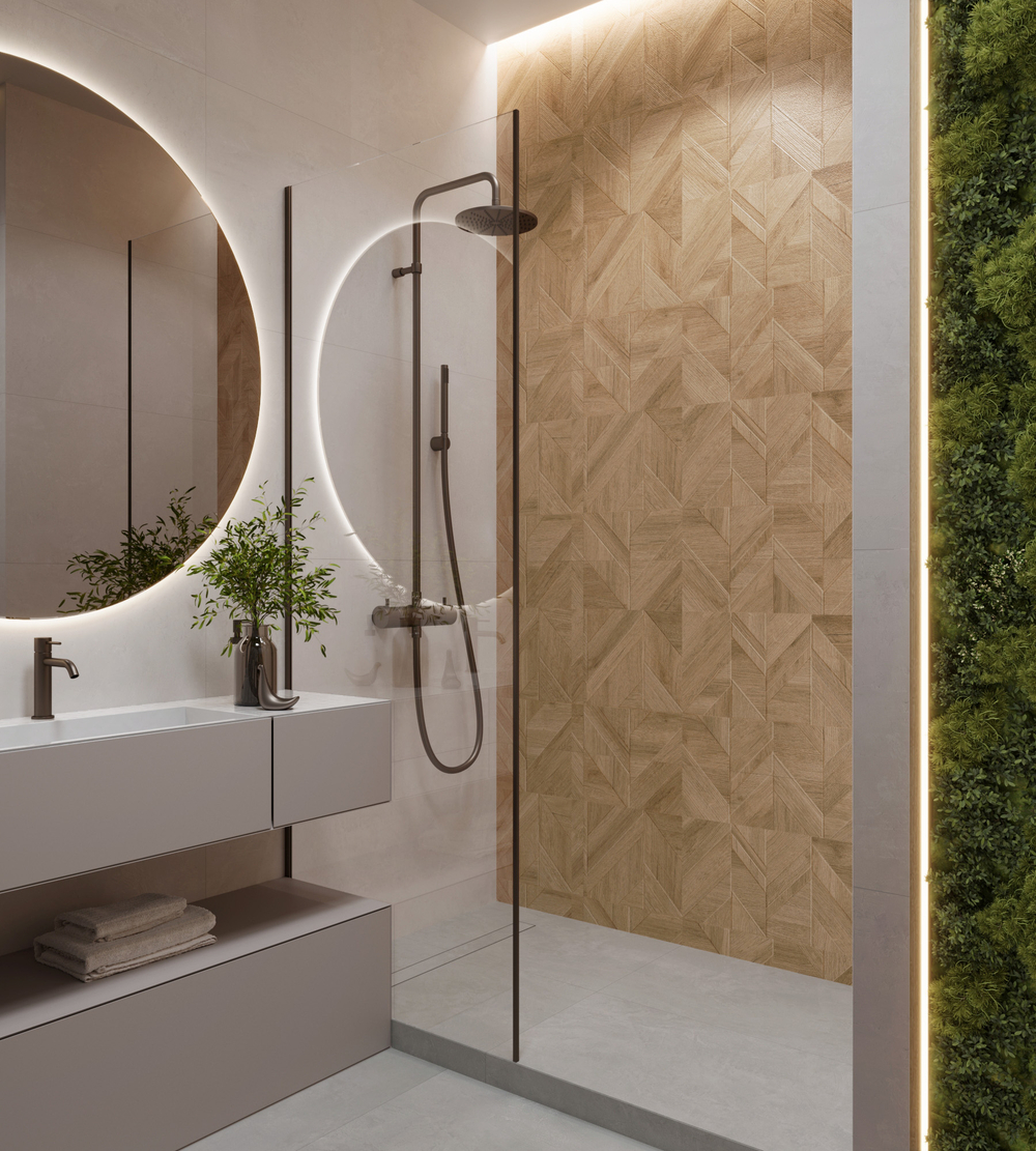Керамогранит, Arcadia Ceramica, ROCKWOOD OAK, 1200x600 мм, матовая с 3D-эффектом