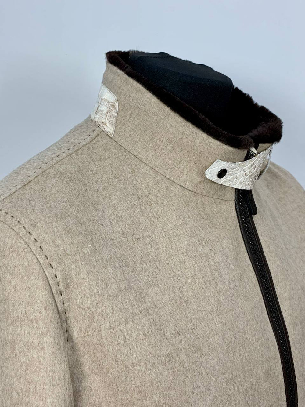 Куртка Brunello Cucinelli вставки из кожи крокодила