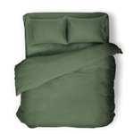 Комплект постельного белья 2 спальный Евро-стандарт SILK MOSS, хлопок-лён