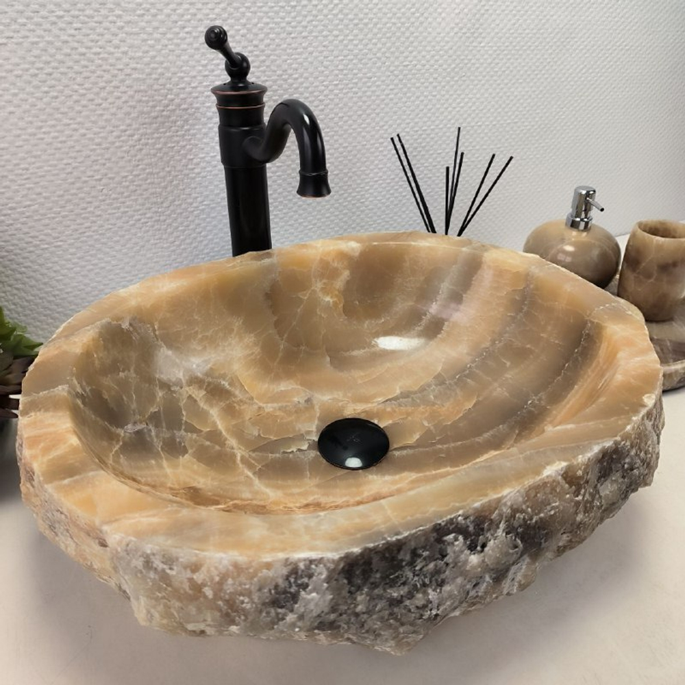 Раковина из оникса Erozy Yellow EO-62300 52*41*15 0096