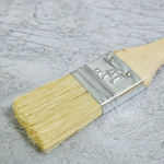 Кисть плоская 1,5" 38мм искусственная щетина, деревянная ручка