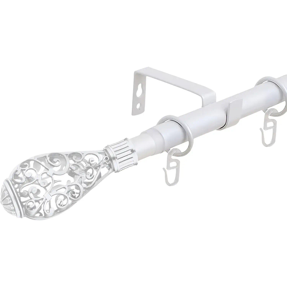 Карниз SKR телескоп. 160/320 однорядный Кружево, Жемчуг