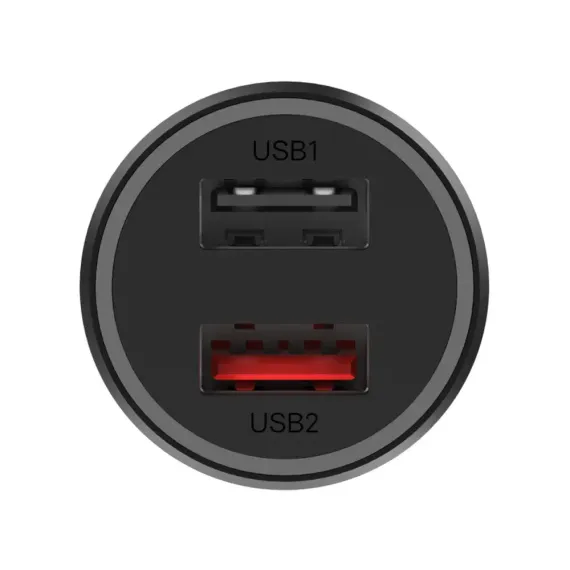 Xiaomi Mi 37W Dual-Port Car Charger Black