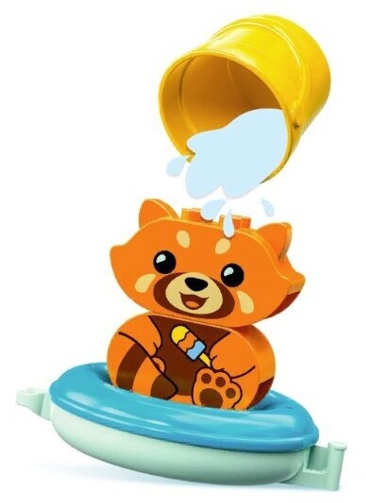 Конструктор LEGO DUPLO 10964 «Приключения в ванной: Красная панда на плоту»
