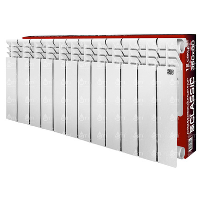 Алюминиевый радиатор STI Classic 350/80 12 сек.