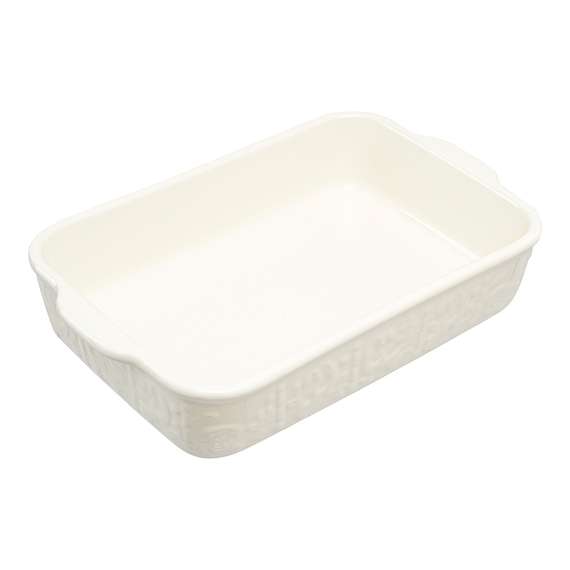 Блюдо для запекания birds of paradise, 30х19 см, кремовое