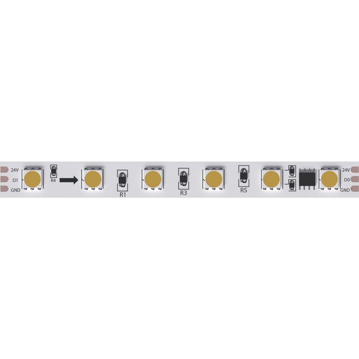 Светодиодная лента 24V 14,4W/m 3100К 5м Arte Lamp SPI A2406010-03-3K