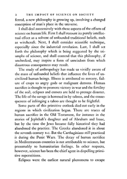 The Impact of Science on Society | B. Russell