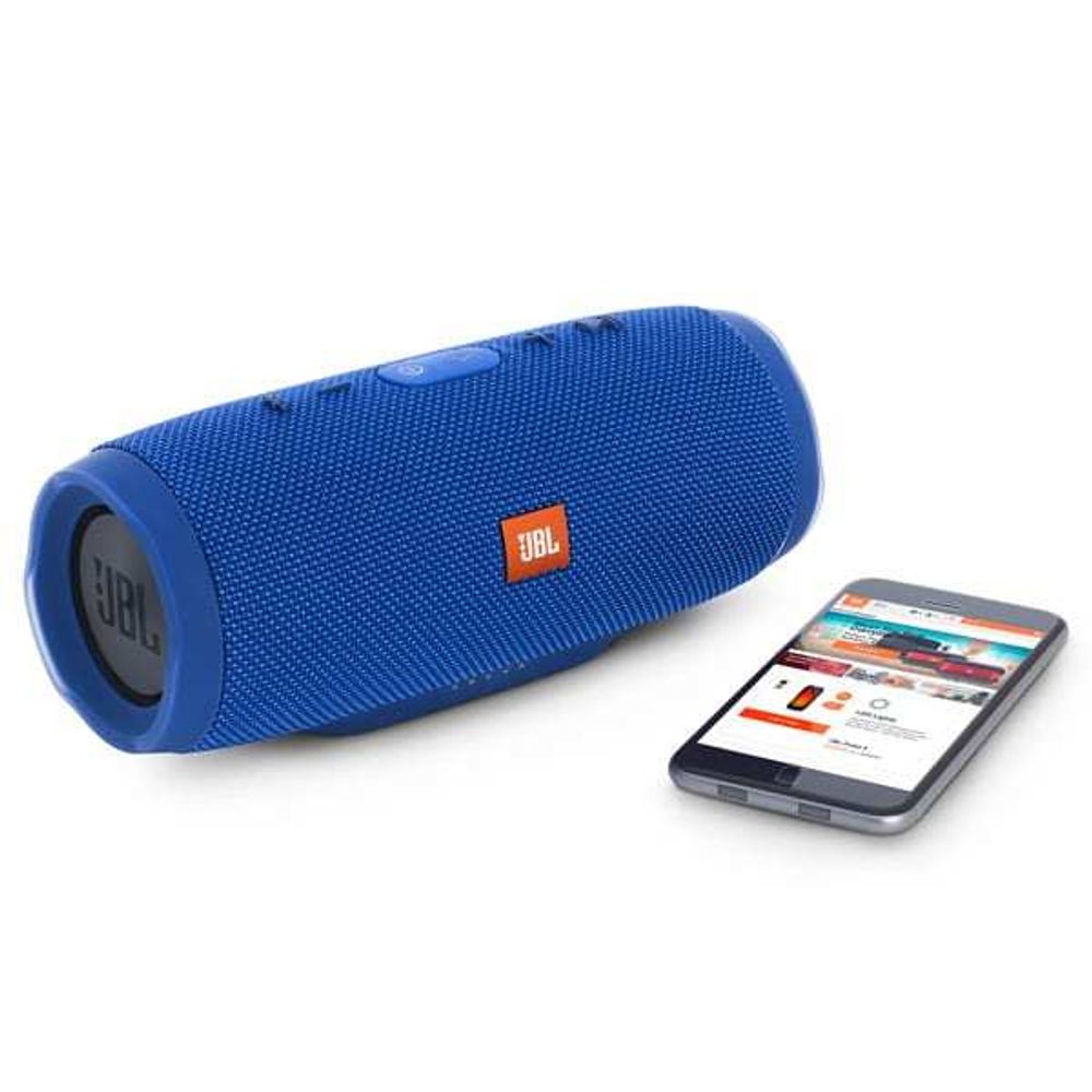 Портативная колонка JBL CHARGE 3 BLUE - купить на официальном сайте JBL