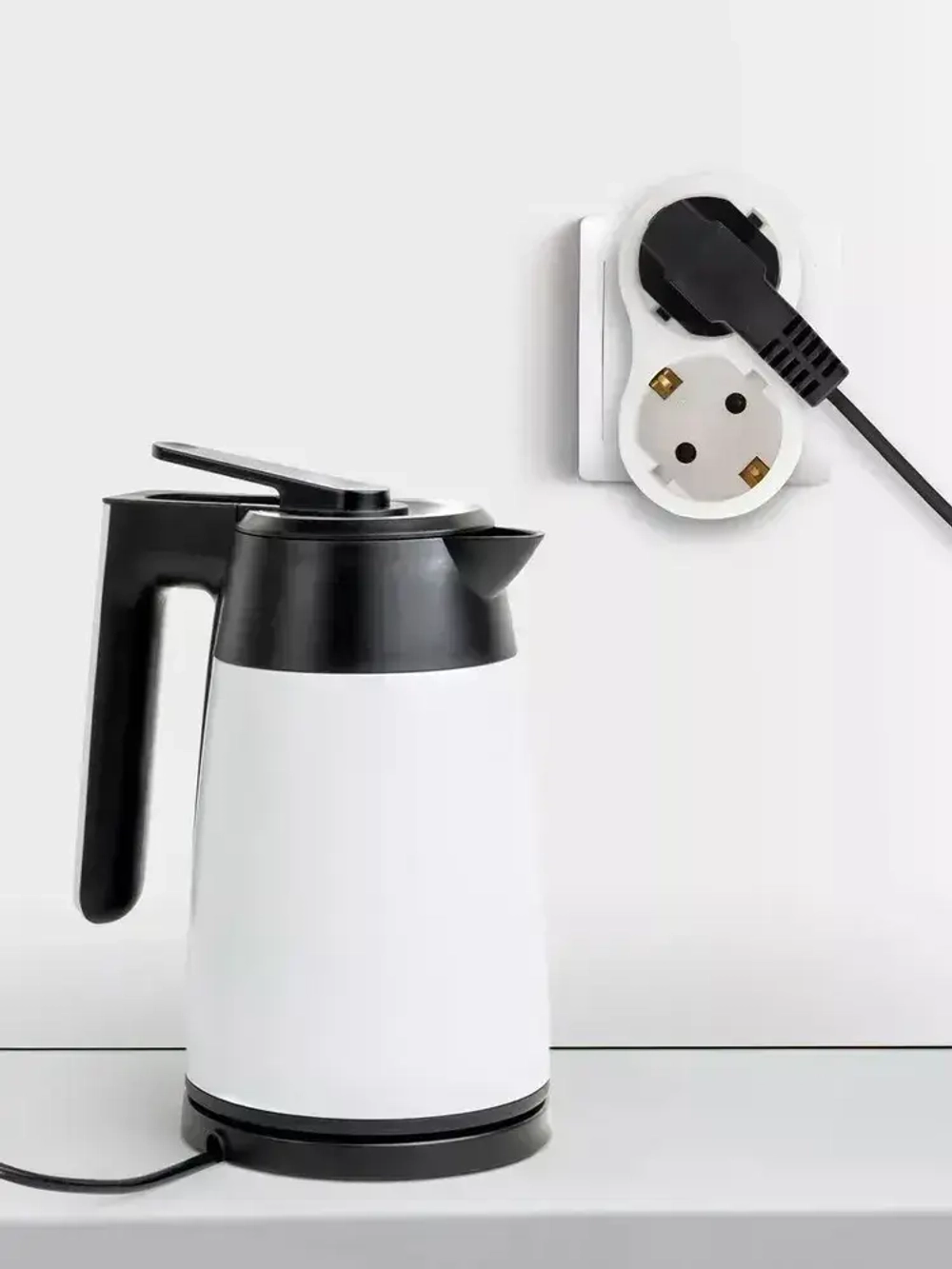 Тройник розетка электрический SPx-2e-W ЭРА / Разветвитель электрический с заземлением, 2 розетки, 16А, белый