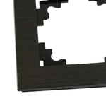 Рамка 2-местная, металл, STEKKER MFR00-7002-05, серия Катрин, черный 50016