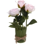 Цветочная композиция «Весенняя рапсодия» 14*23см Роза розовая