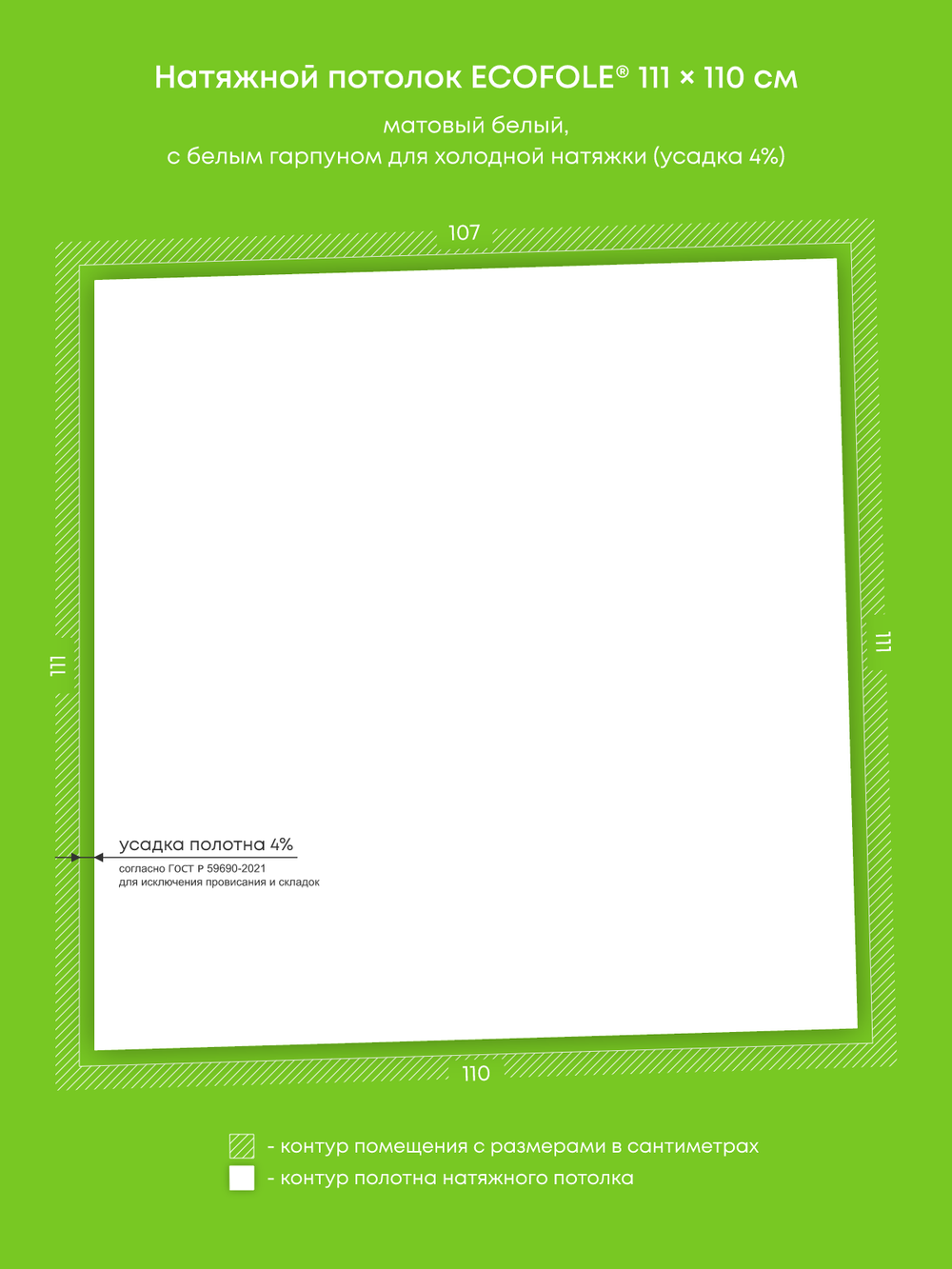 Натяжные потолки 1.9 м2, 1.2 м2