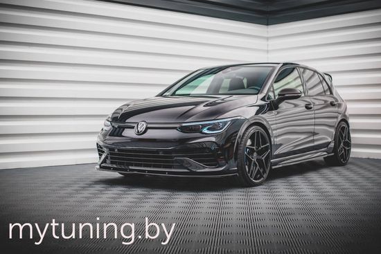 Сплиттер бампера переднего V.6 для VOLKSWAGEN Golf VIII R (20-...)