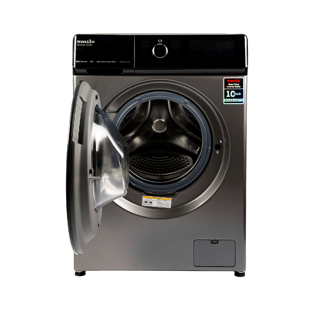 Стиральная машина SMILE SWMSW9DG1400 графит/черный (Загрузка белья 9кг, DD, пар, инвертор)