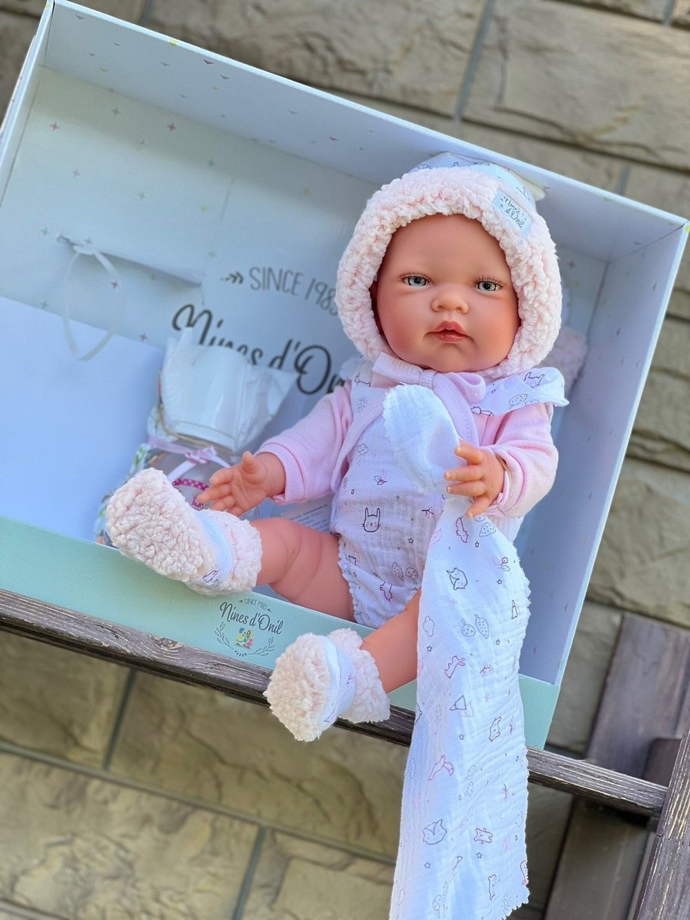 Кукла Реборн Nines 45см Rubi Girl виниловая (N0237)