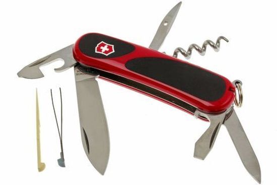 Нож Victorinox EvoGrip 10 Красно-черный (85 мм) - 13 функций