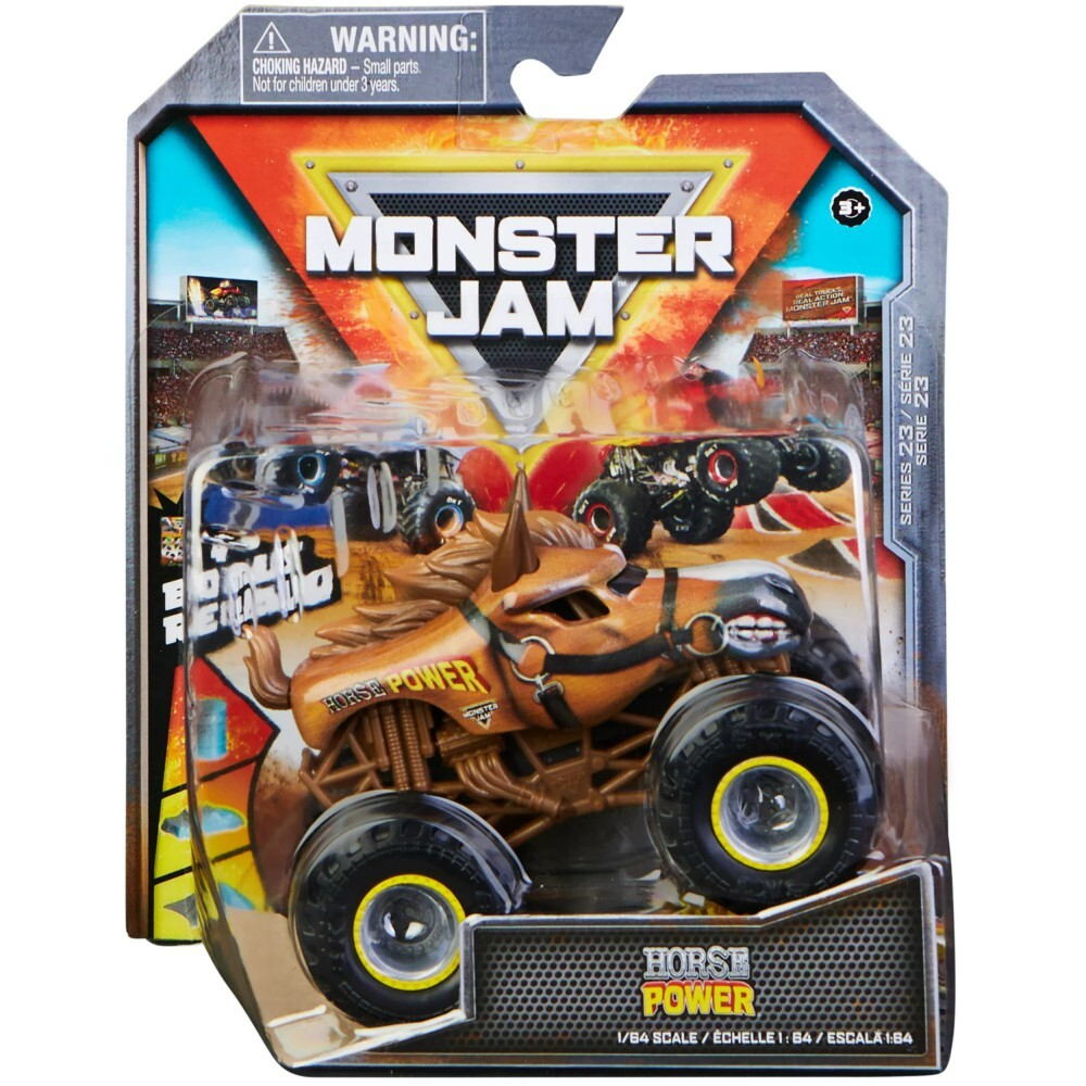 Spin Master Monster Jam - Супервнедорожник Horse Power в масштабе 1:64 20133741 / артикул   58701 6044941 20133741  / GTIN 778988553480