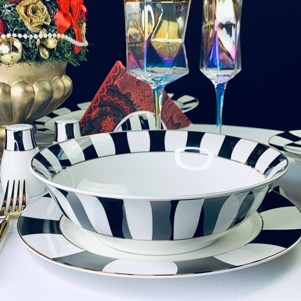 Lenardi 205-362 Салатник 23см ЖАКЛИН в под.уп.(х18)Фарфор