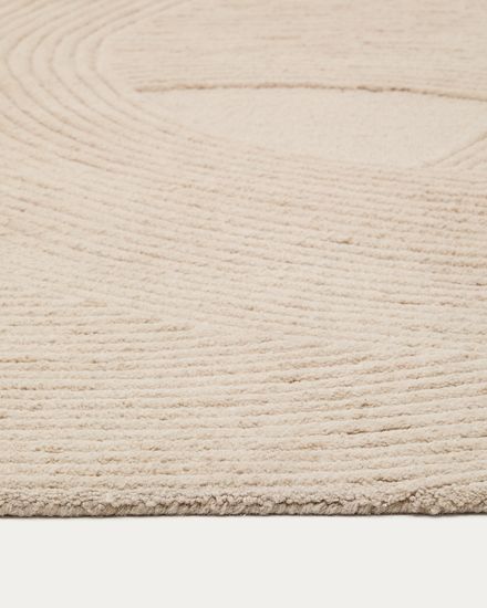 Ковер Domm из белой шерсти, 200 x 300 см