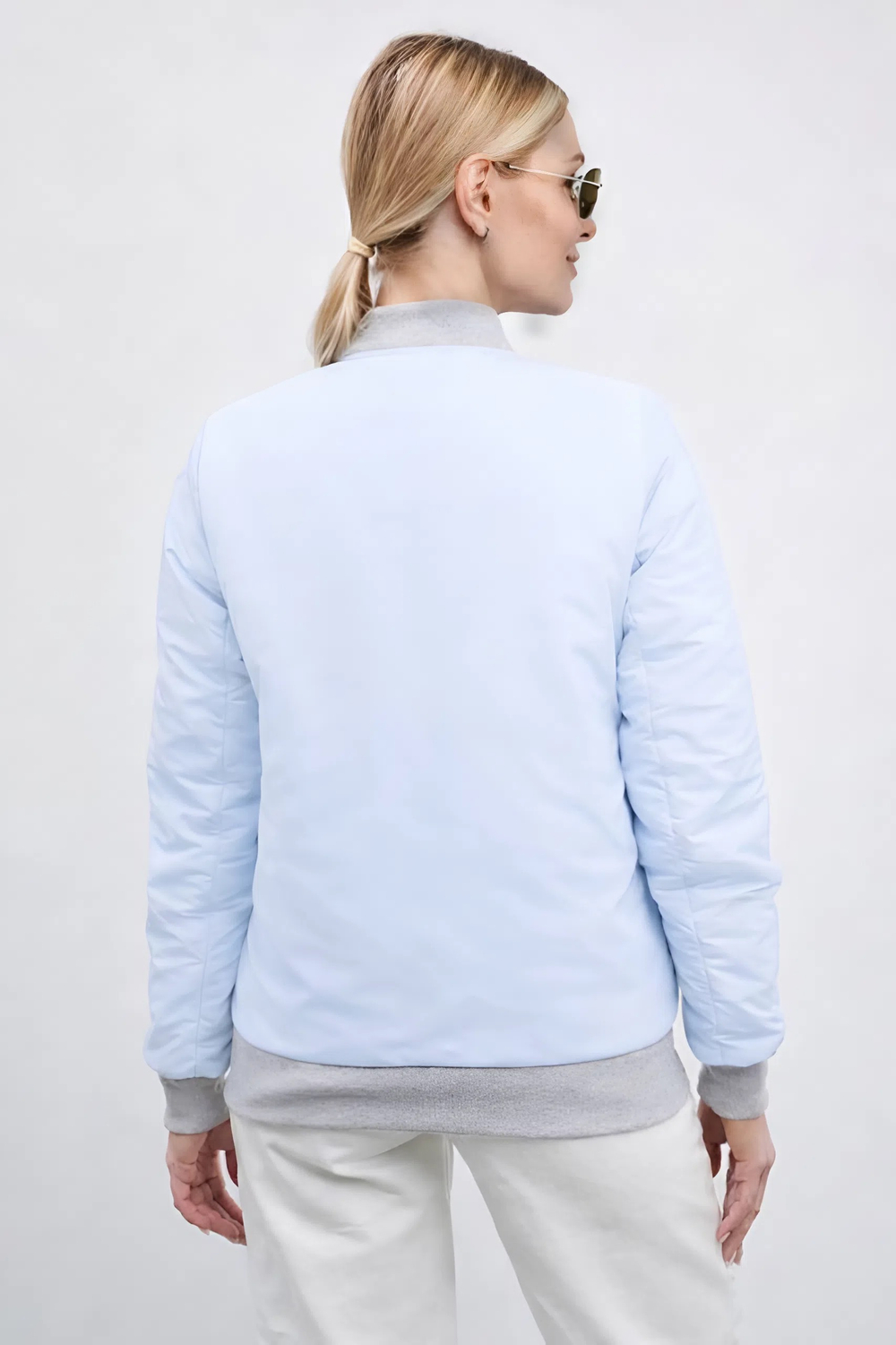 Бомбер женский демисезонный "HN-4" голубой