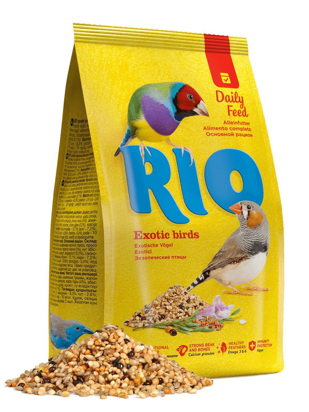 RIO (Рио) Корм для экзотических птиц. Основной рацион, 1000 г