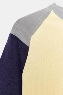 ZARA ТРИКОТАЖНЫЙ ТОП КОЛОР-БЛОК, РАЗНОЦВЕТНЫЙ