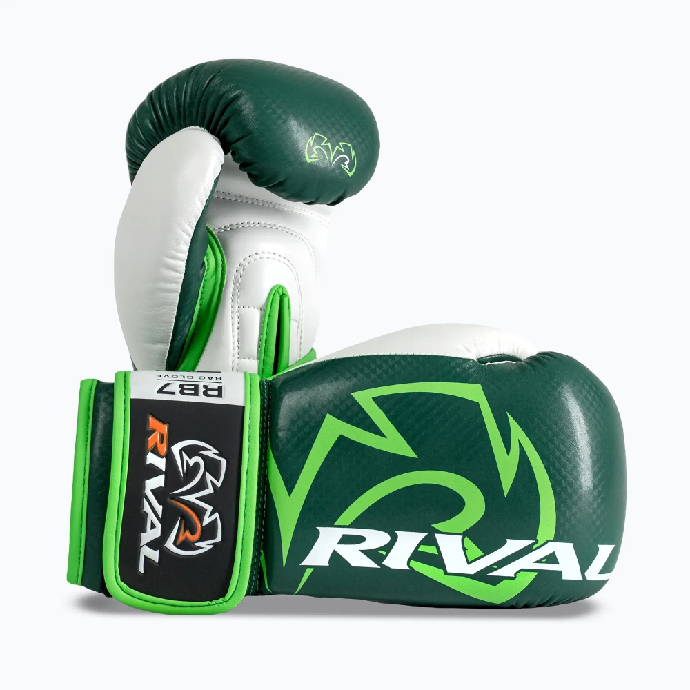 Боксёрские перчатки Rival RB7 Fitness Plus Bag green/white
