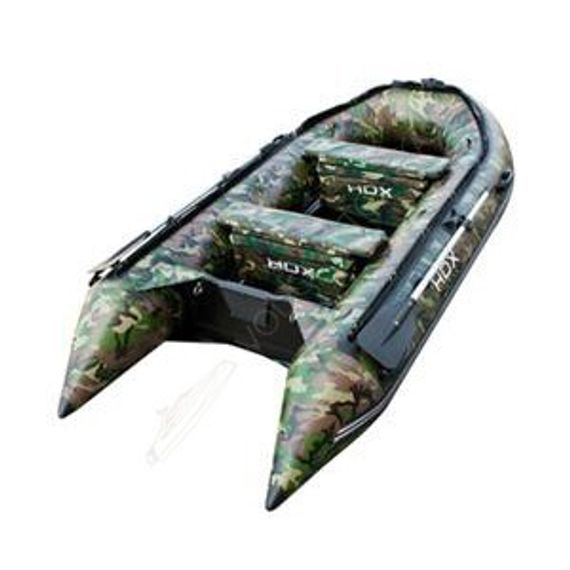 Лодка HDX CARBON 330 ( зелёный-камуфляж ) дерев. пол P/L