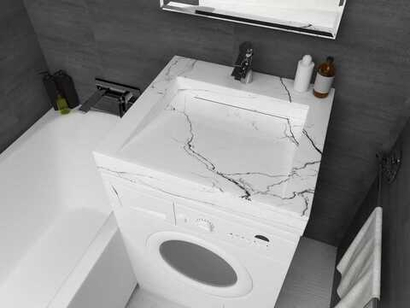 Блюз 55 (белый мрамор)